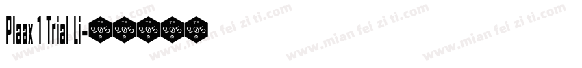 Plaax 1 Trial Li字体转换